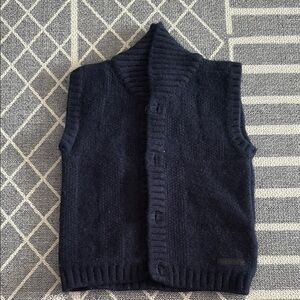 Burberry Navy Kids Vest
